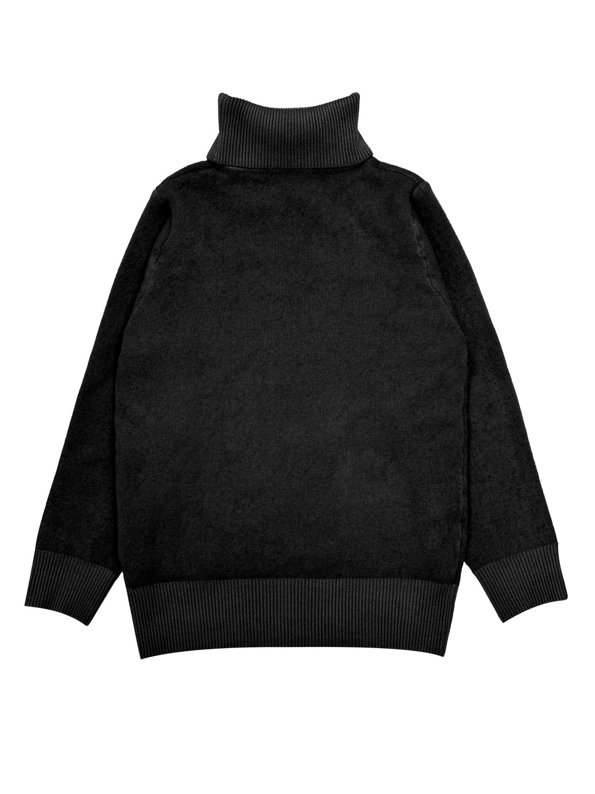 High-Neck Lined Sweater