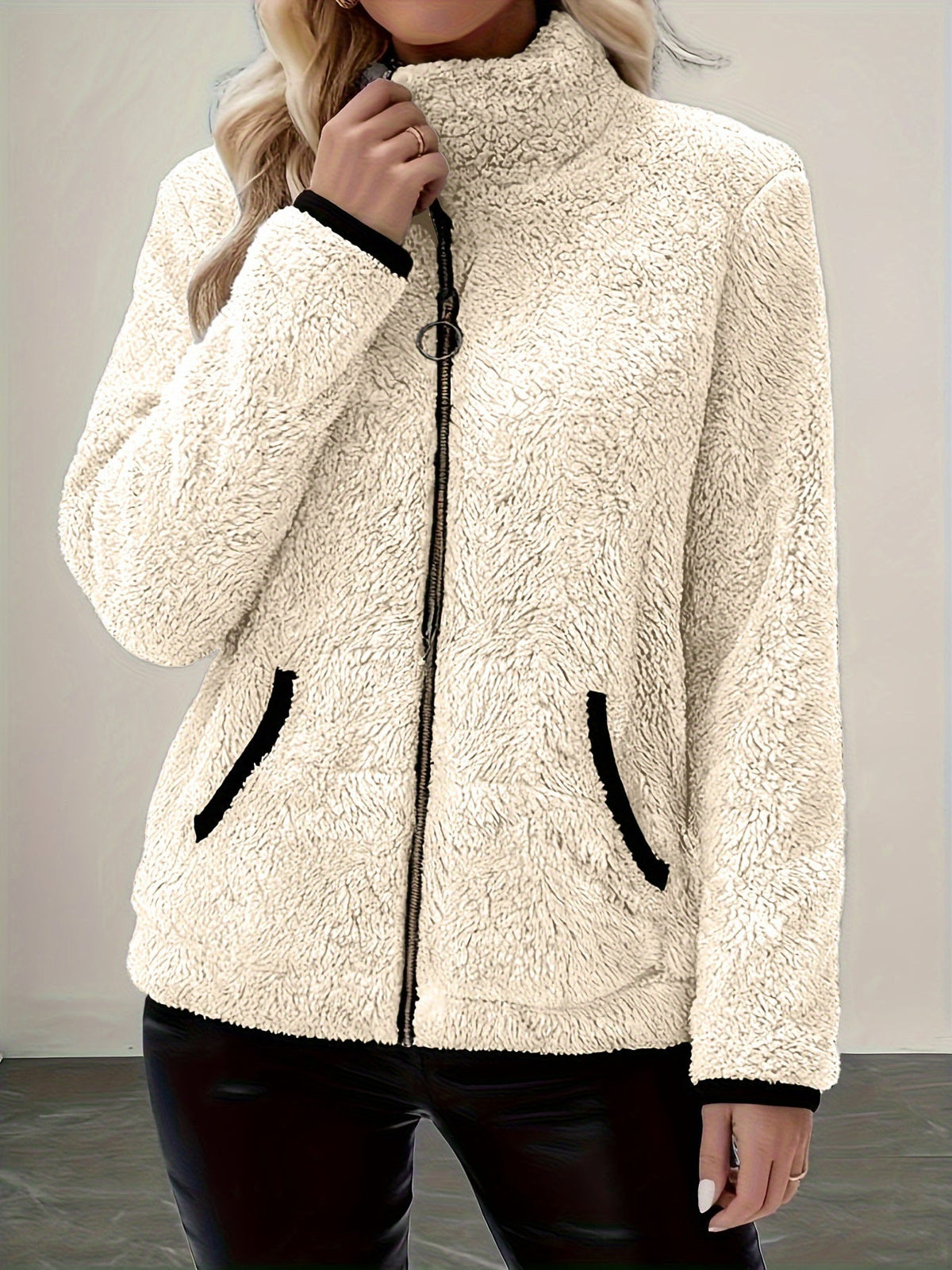 Plush Zip-Up Jacket