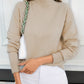 Mock Neck Relaxed Fit Sweater