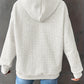 Textured Waffle Knit Hoodie