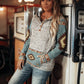 Western-Inspired Hooded Sweatshirt