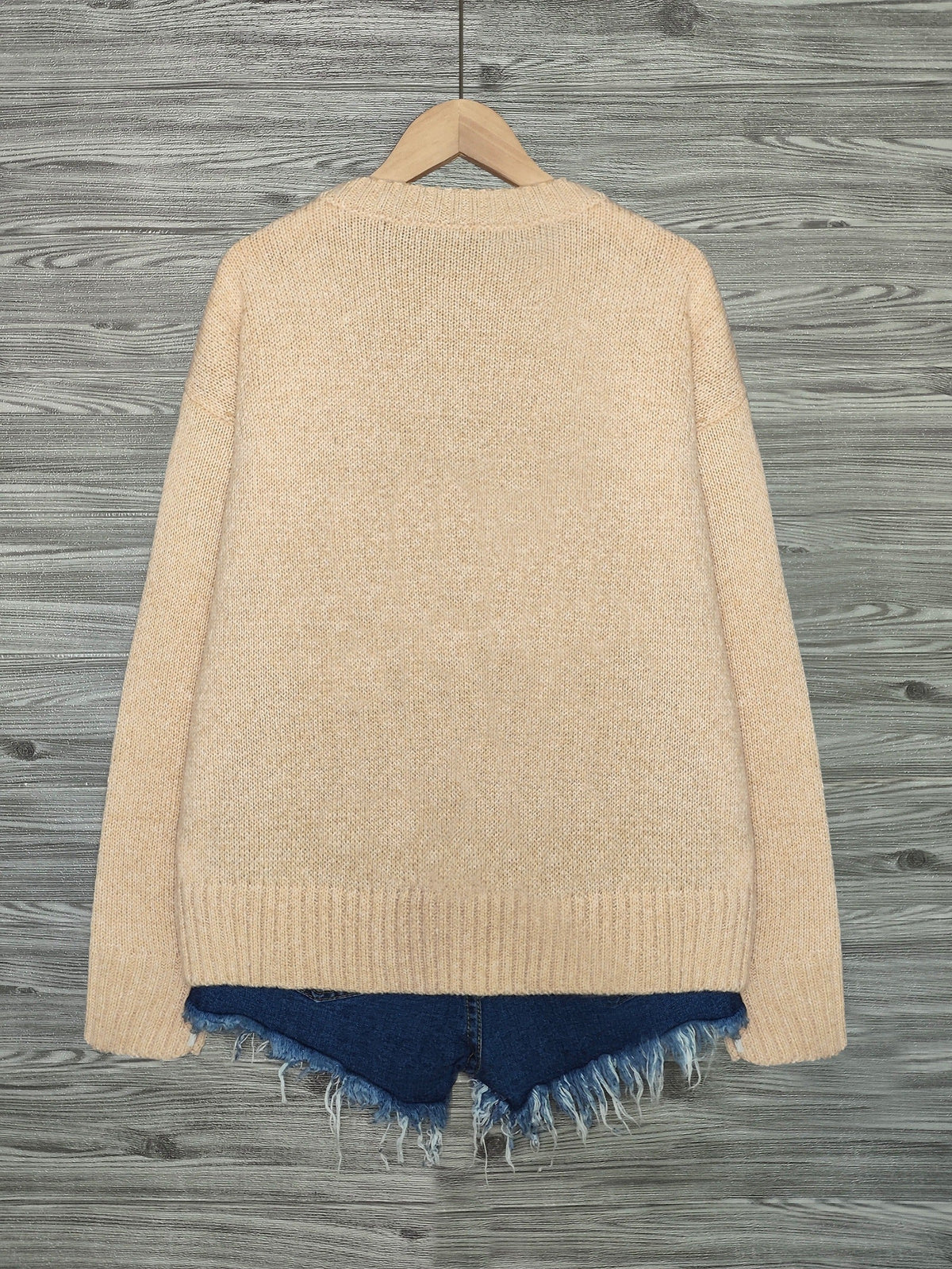 Cat-Print Knit Pullover
