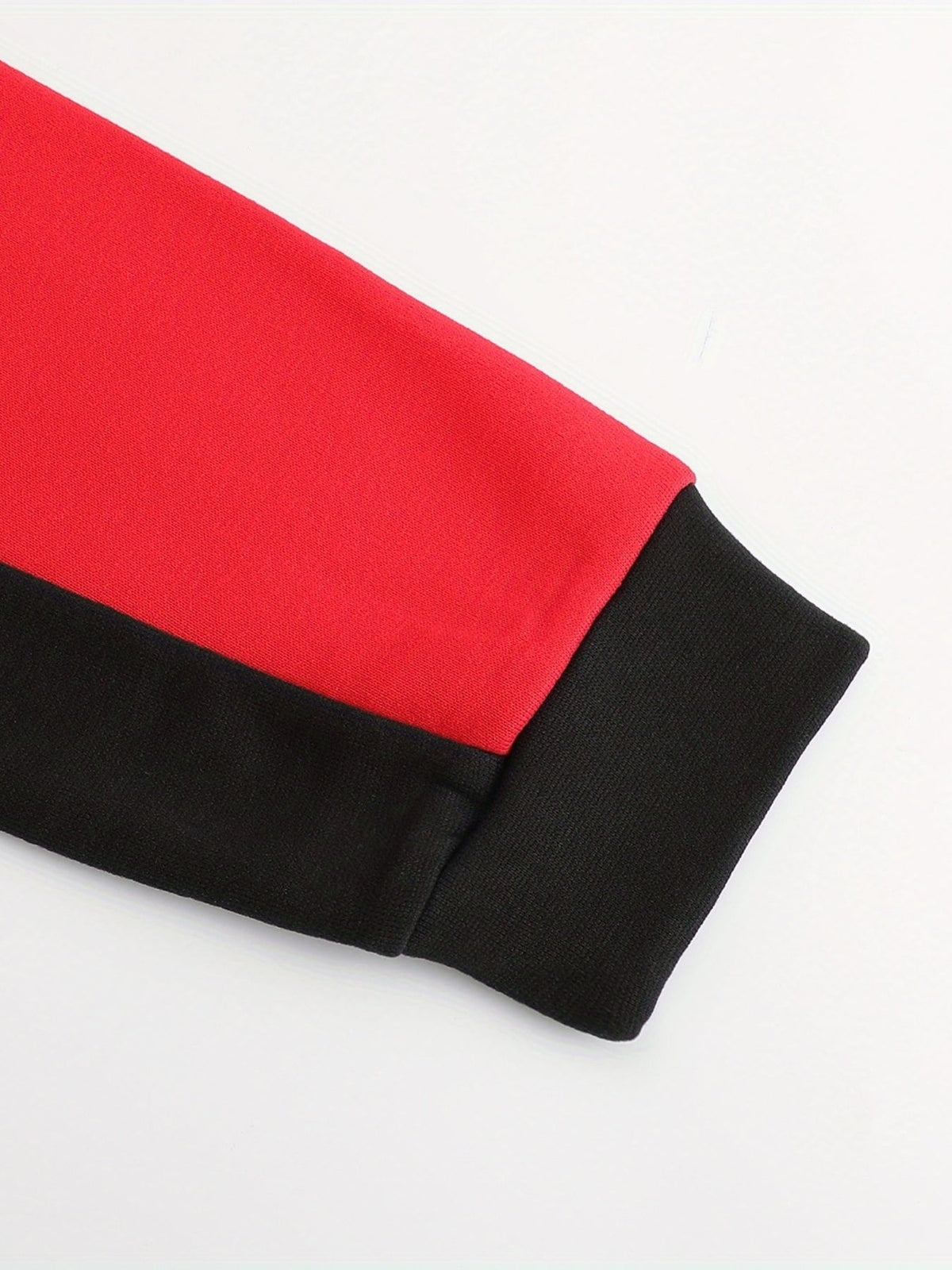 Color Block Zip-Up Hooded Jacket