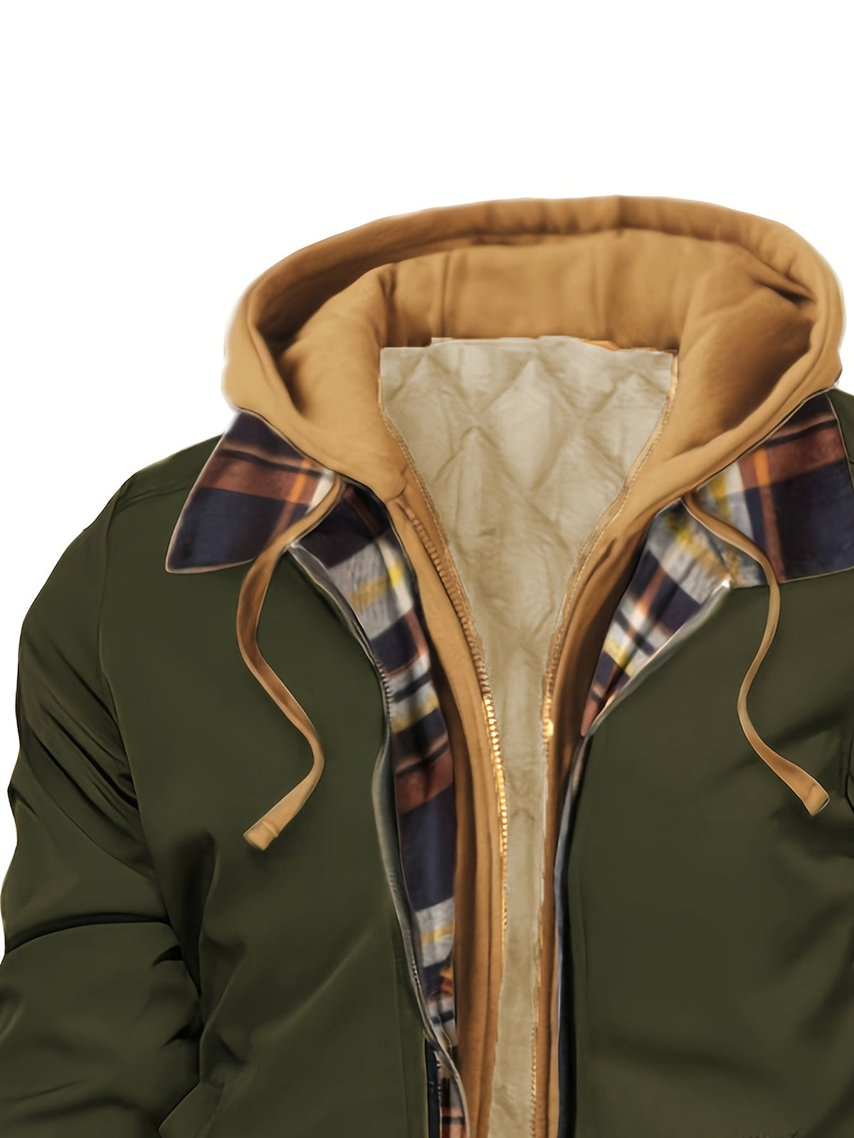 Hooded Warm-Lined Zip Jacket
