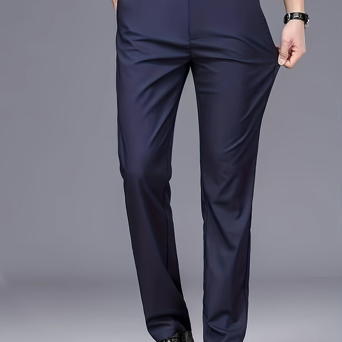 Tailored Straight-Leg Pants