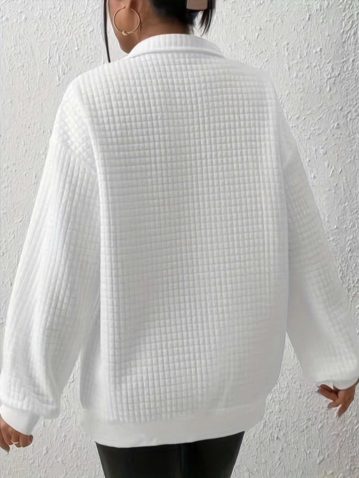 Relaxed Quarter-Zip Pullover