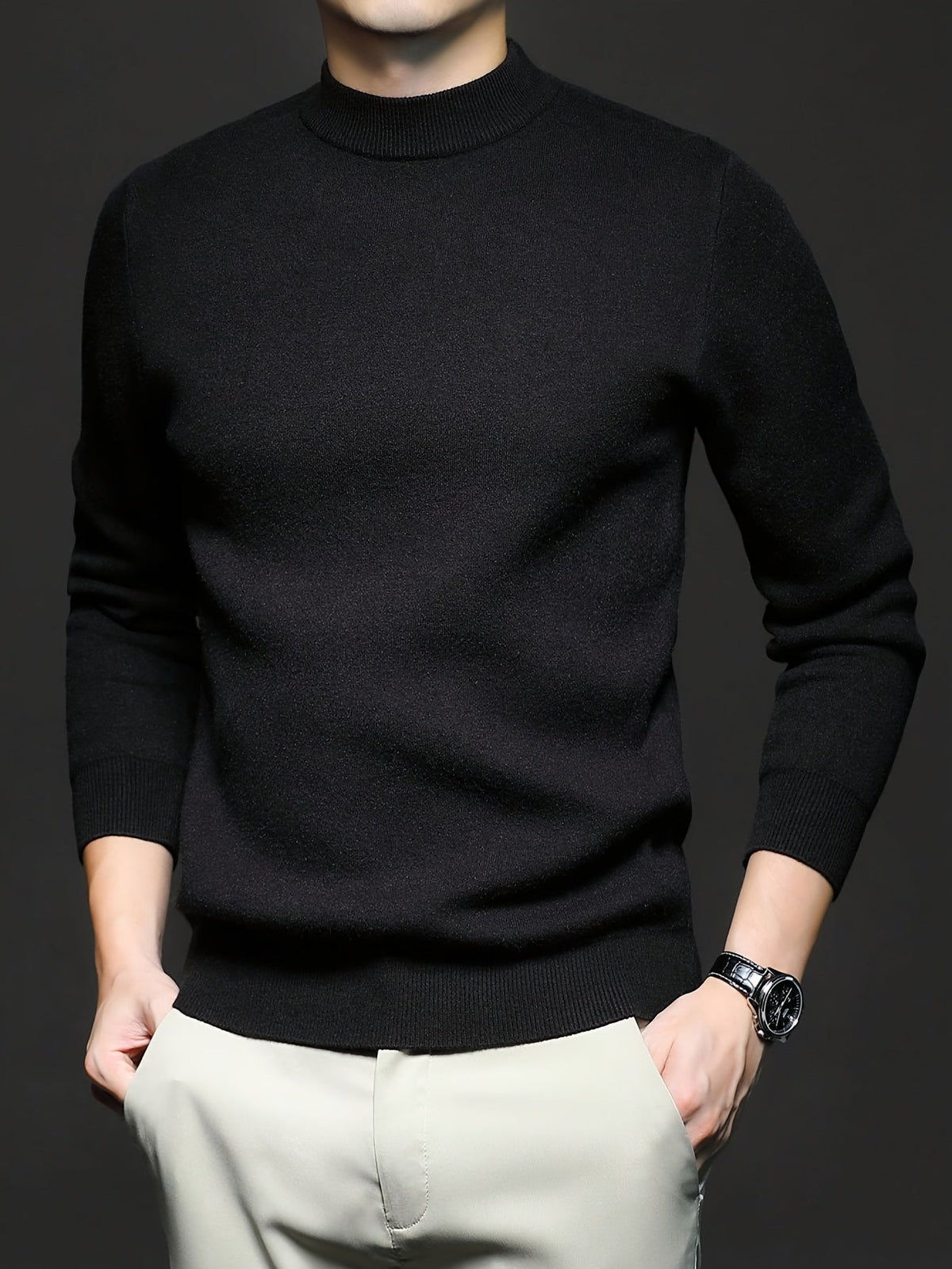 Refined High-Neck Sweater