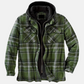 Rugged Hooded Plaid Jacket