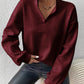 Relaxed Quarter-Zip Pullover