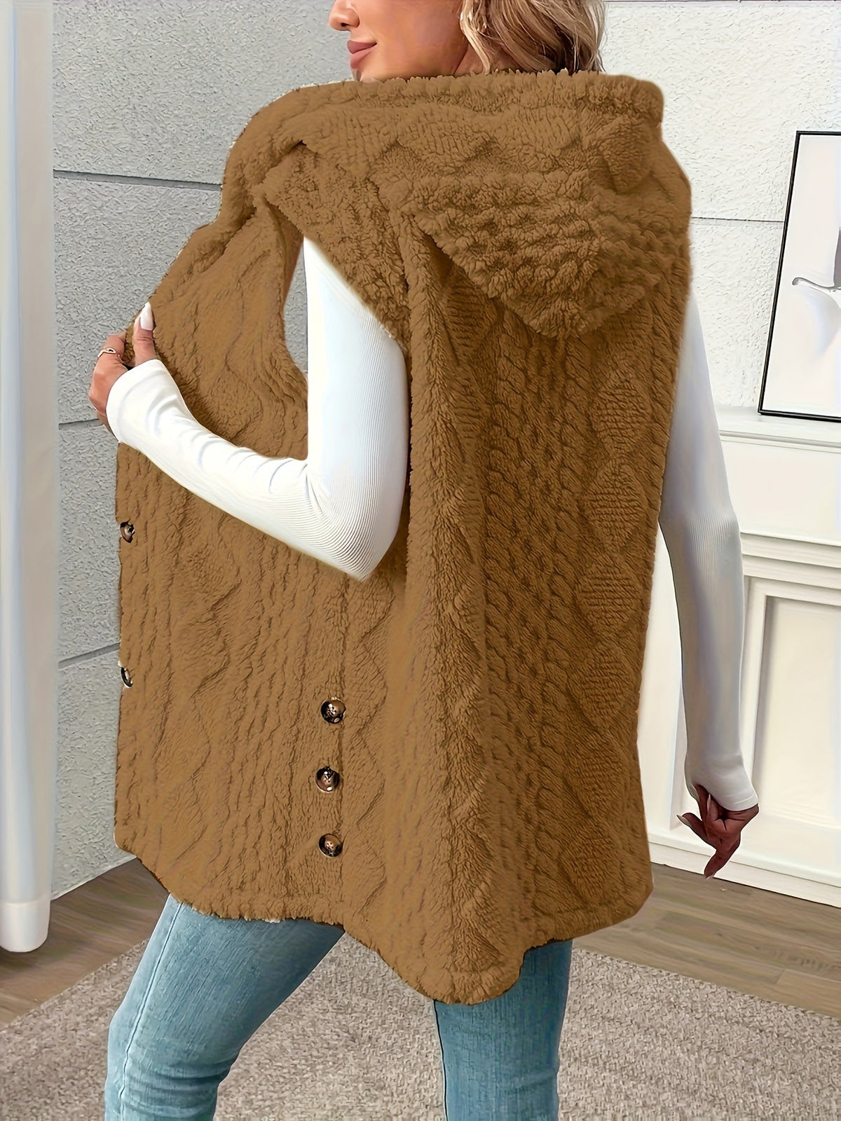 Hooded Sleeveless Vest