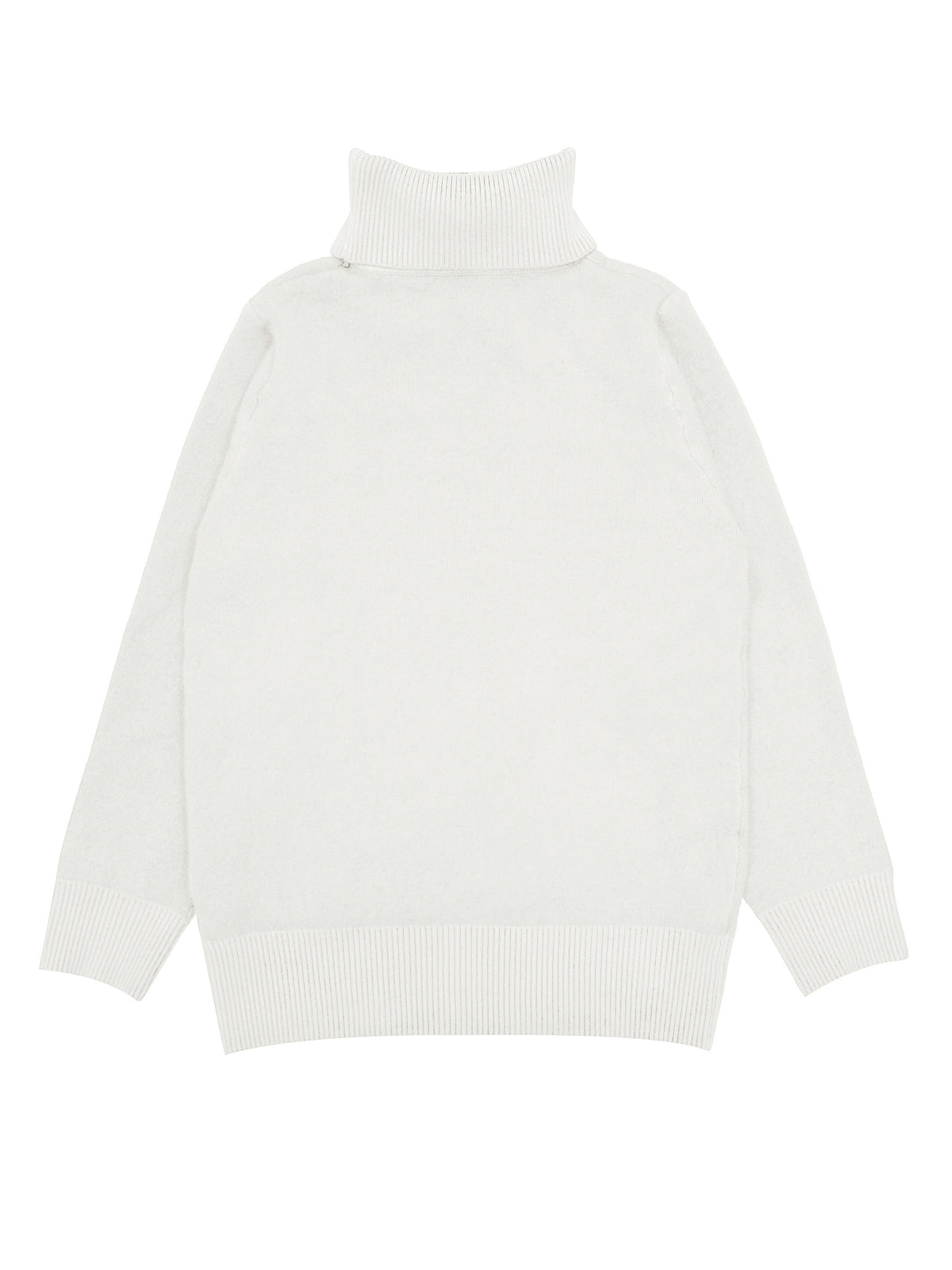 High-Neck Lined Sweater