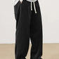 Relaxed Straight-Leg Ribbed Trousers