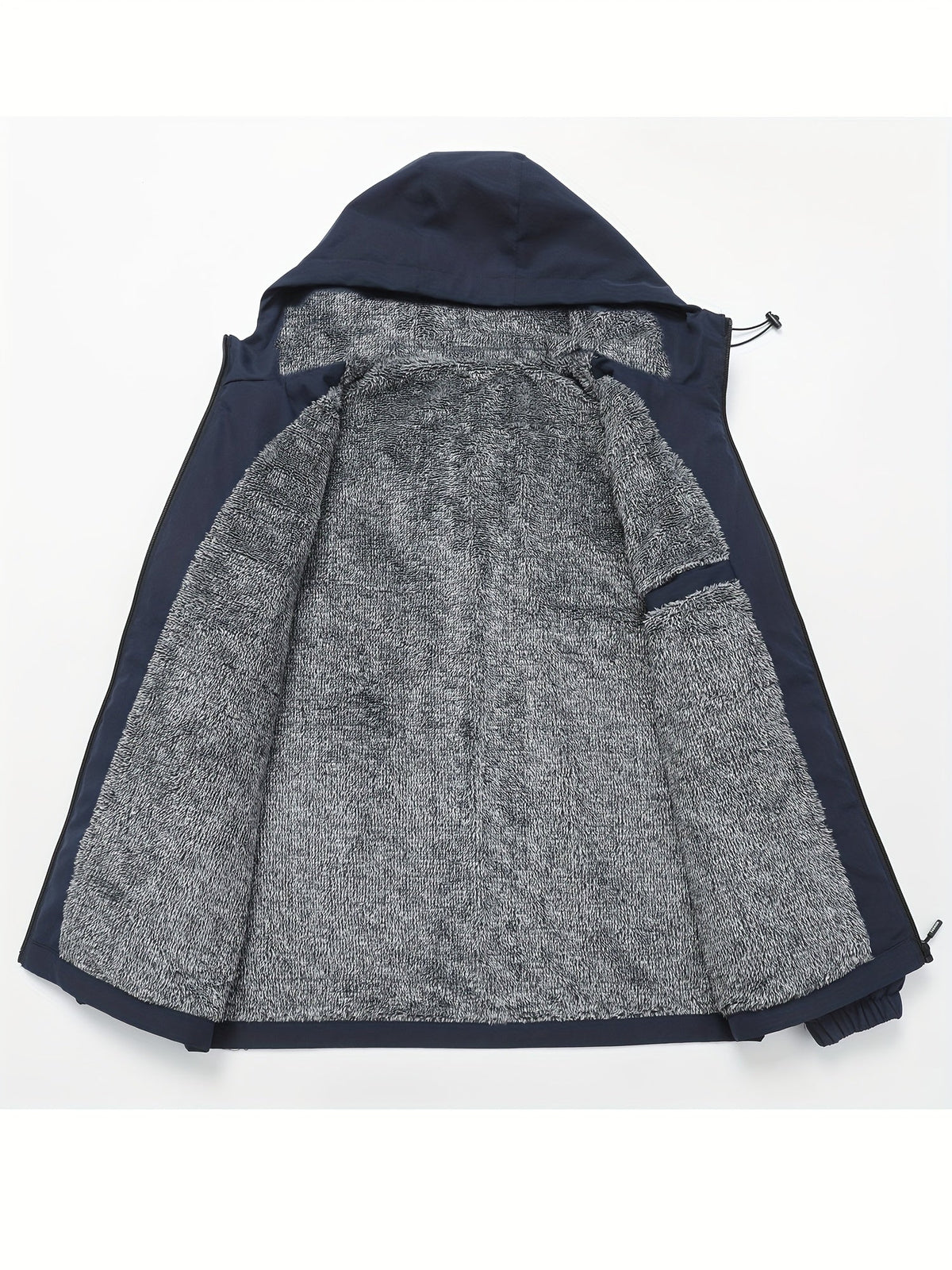 Fleece-Lined Hooded Jacket