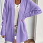 Relaxed Open-Front Cardigan