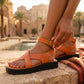 Kozemi - Platform Cross-Strap Roman Sandals