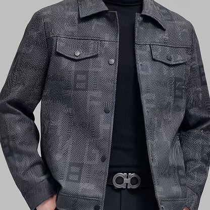 Patterned Trucker Jacket