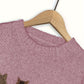 Cat-Print Knit Pullover