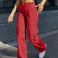High-Waisted Wide-Leg Cargo Pants