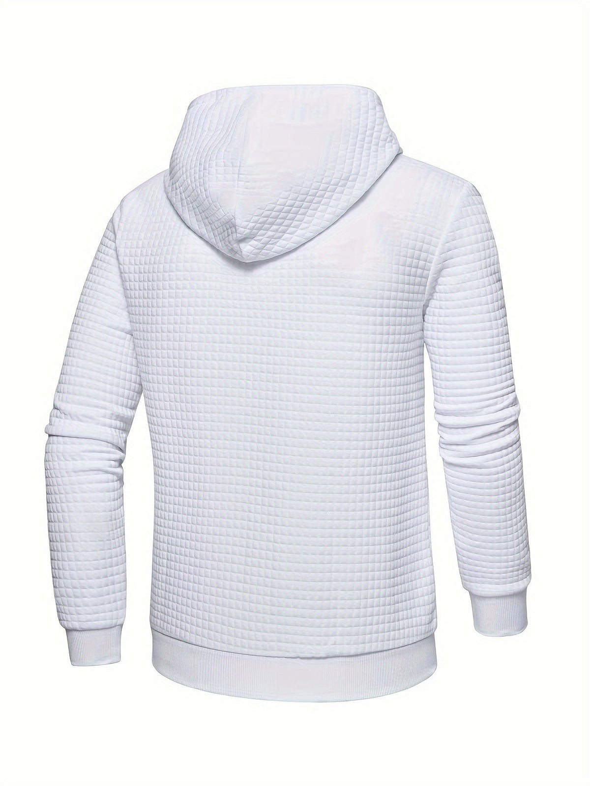 Textured Hooded Pullover