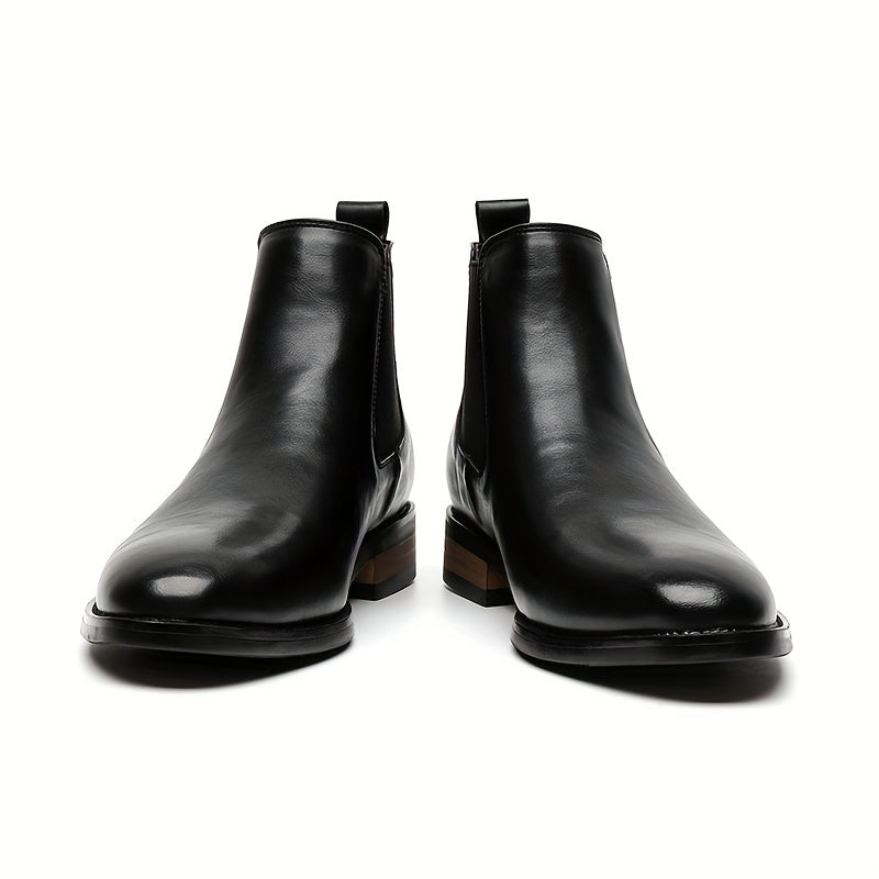 Pointed-Toe Chelsea Boots