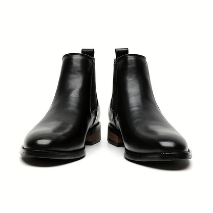Pointed-Toe Chelsea Boots