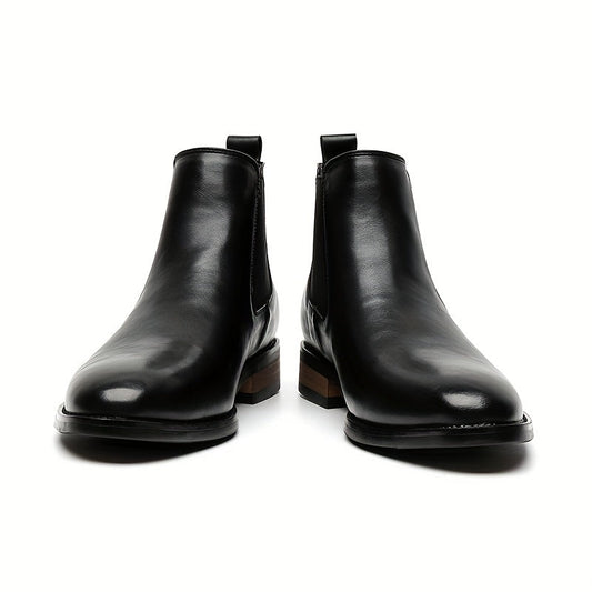 Pointed-Toe Chelsea Boots