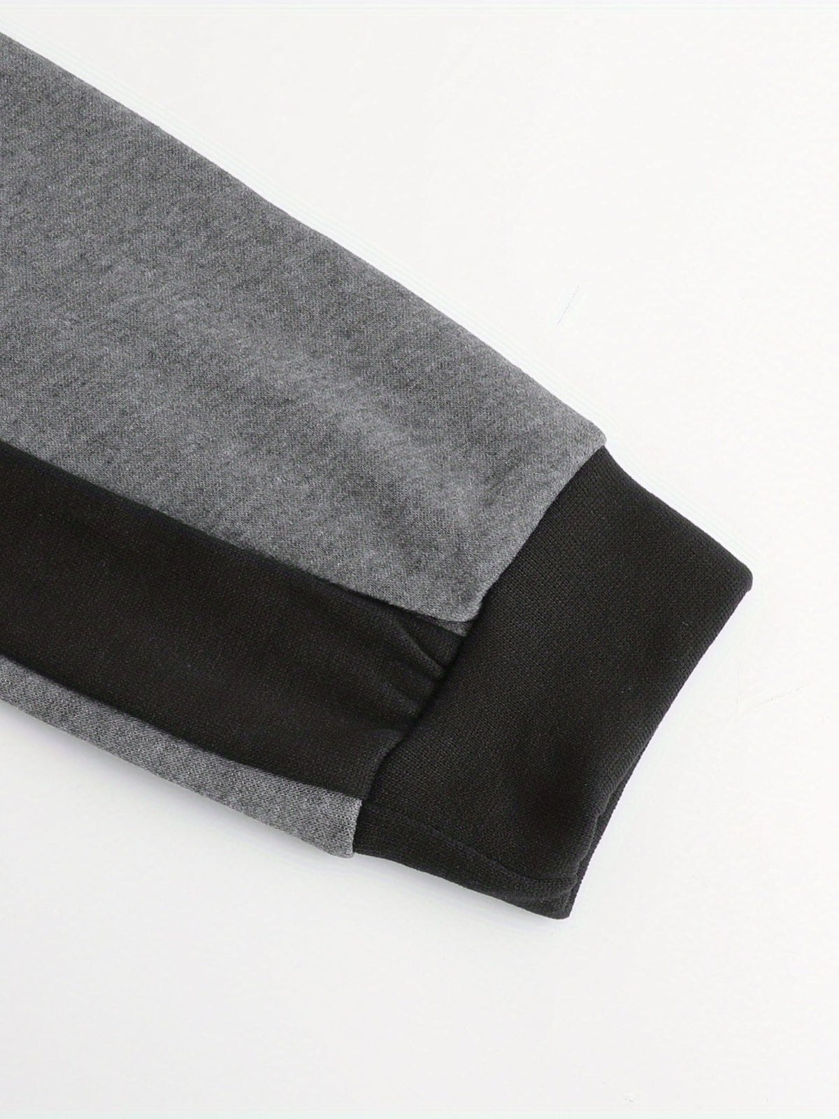 Color Block Zip-Up Hooded Jacket