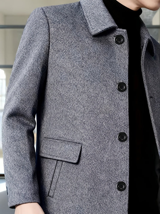 Tailored Single-Breasted Overcoat