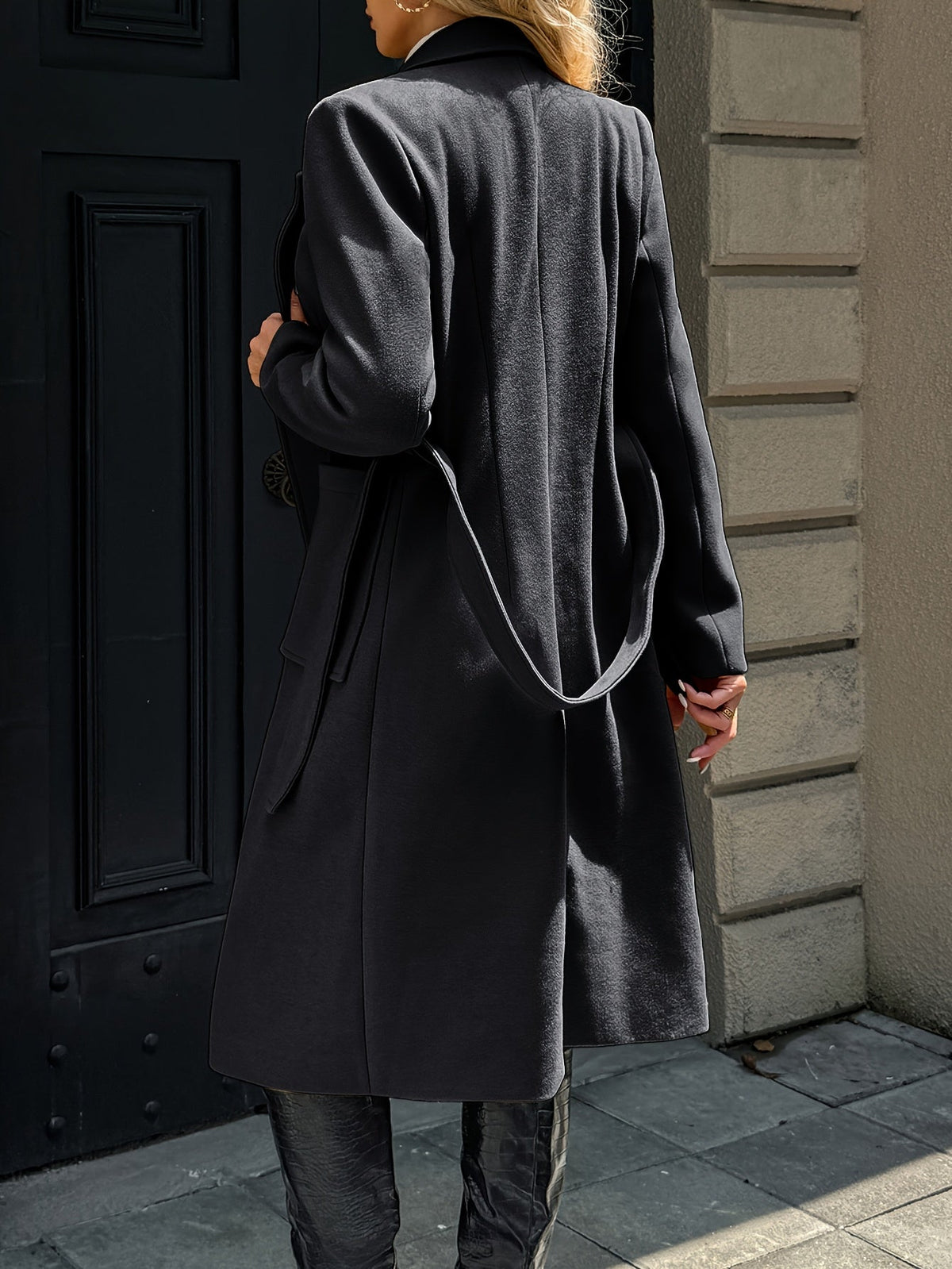 Tailored Belted Long Coat