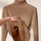 High-Neck Lined Sweater
