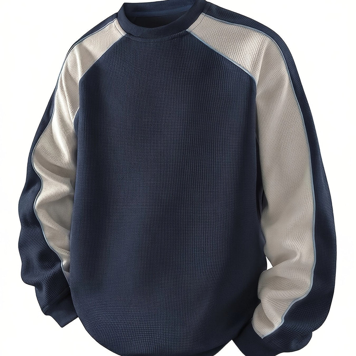 Color-Block Round Neck Sweatshirt