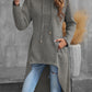High-Low Drawstring Hoodie