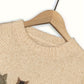 Cat-Print Knit Pullover
