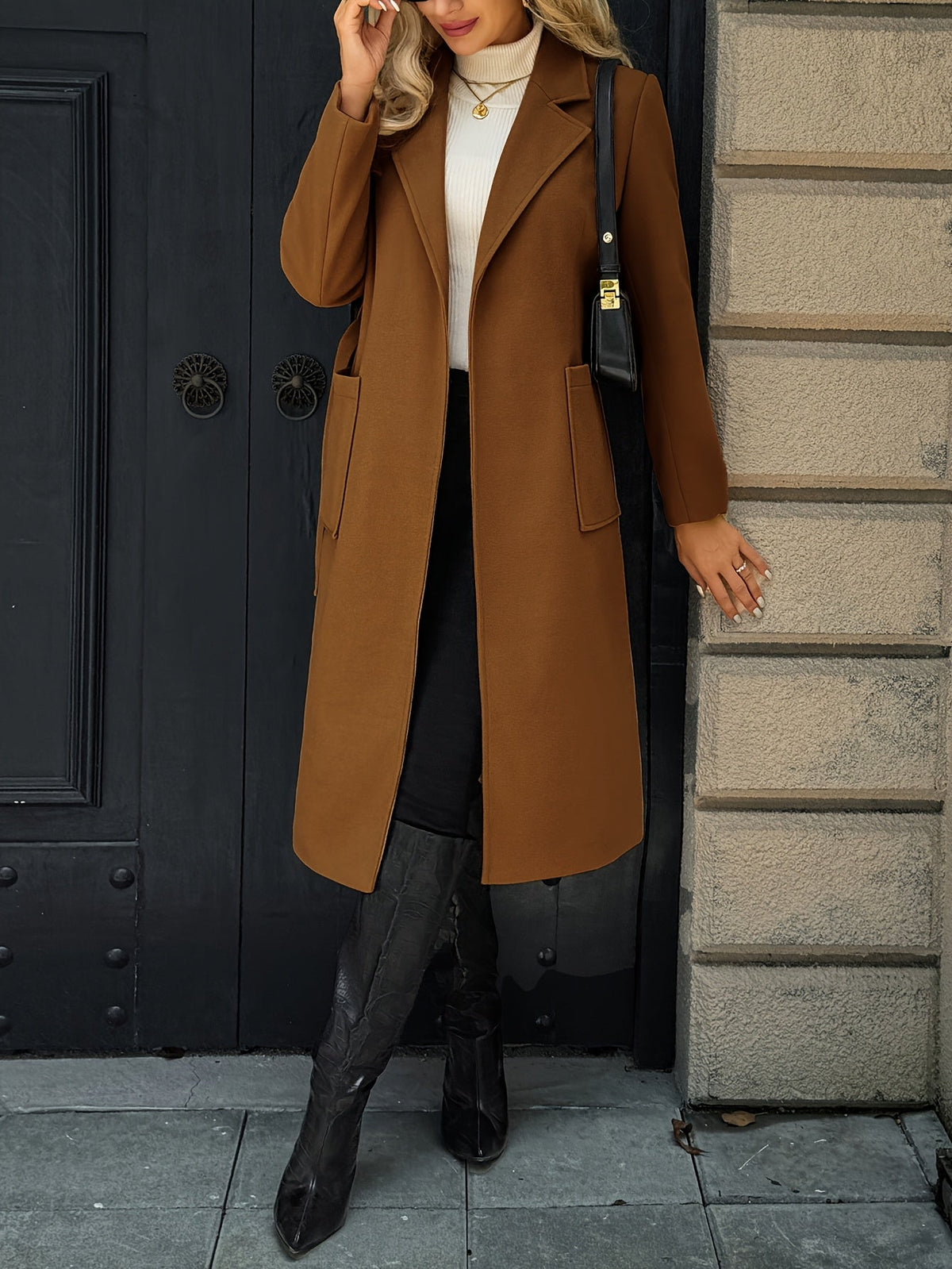 Tailored Belted Long Coat