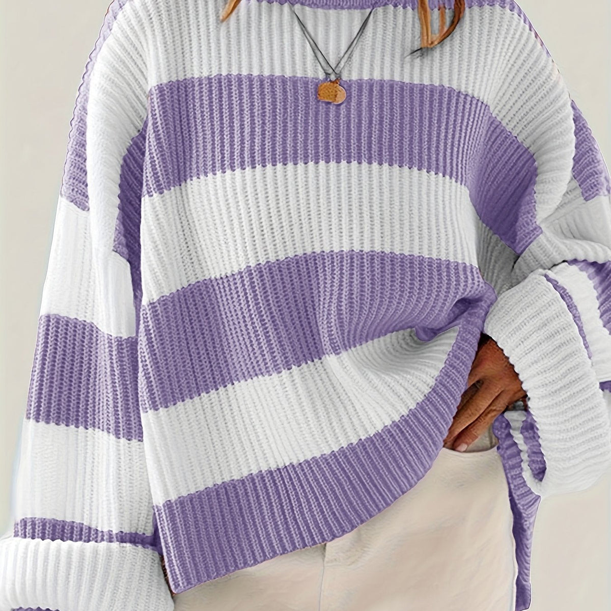 Relaxed Colourblock Knit Sweater