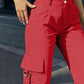High-Waisted Wide-Leg Cargo Pants