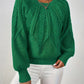 Relaxed Cable-Knit Sweater