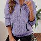 Half-Zip Textured Pullover