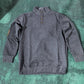 Stand Collar Button Henley Sweater