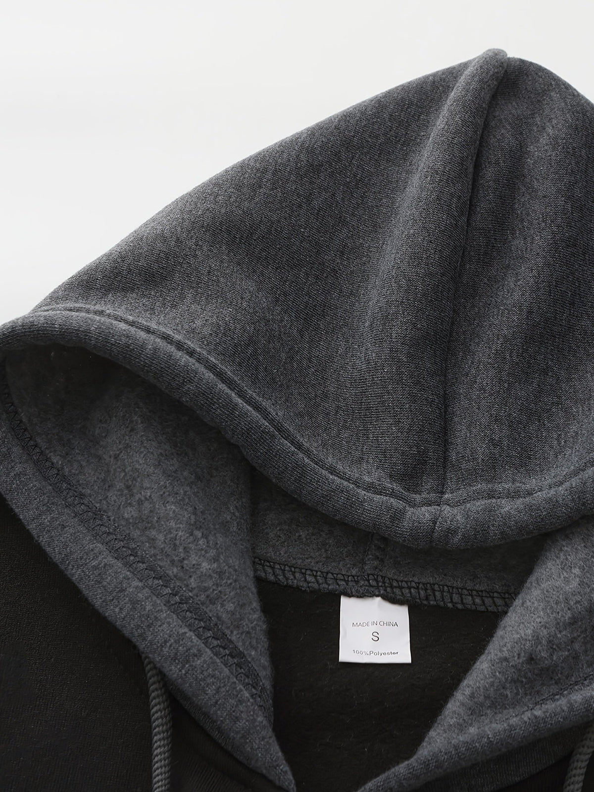Color Block Zip-Up Hoodie