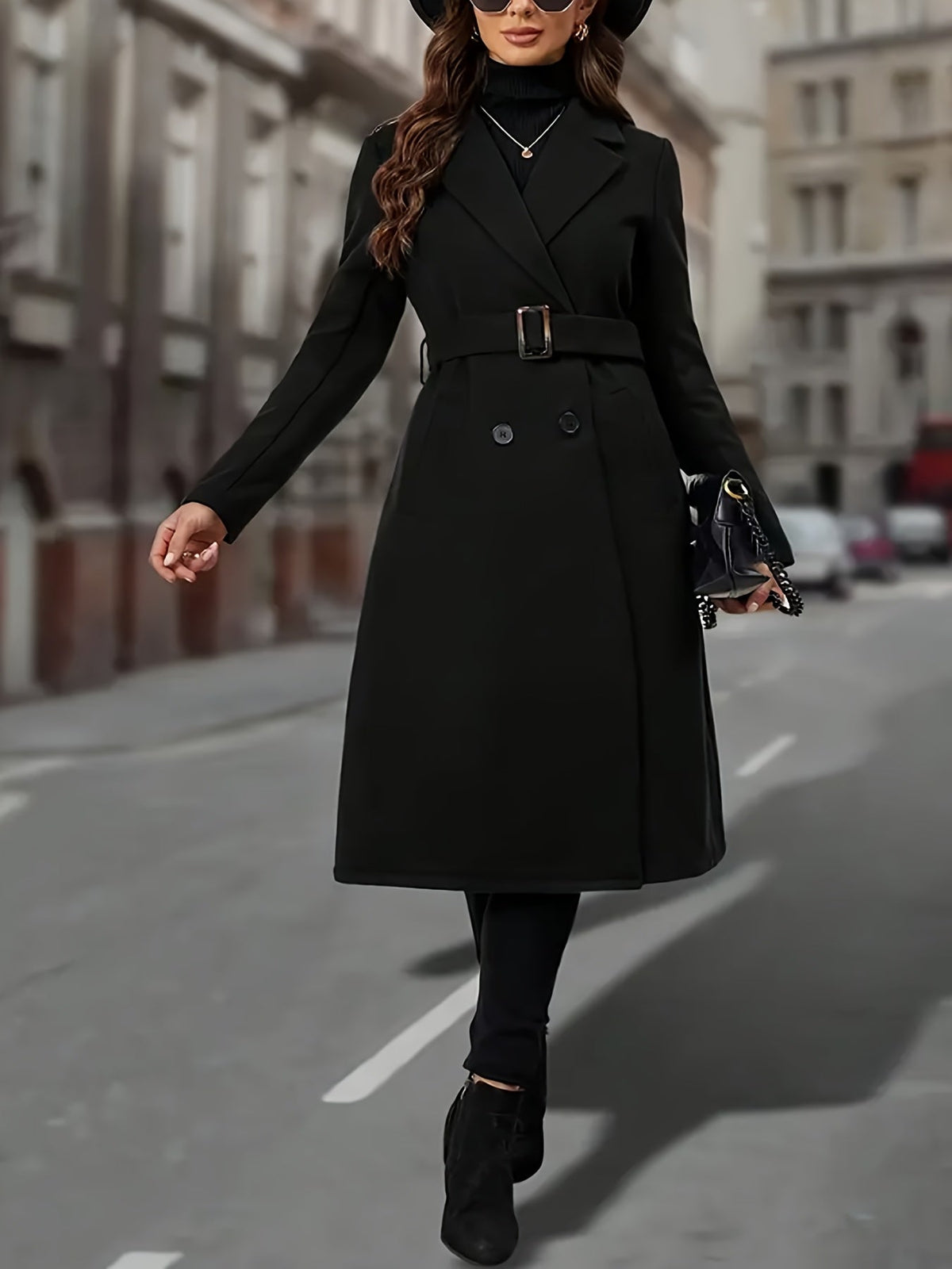 Double-Breasted Long Coat