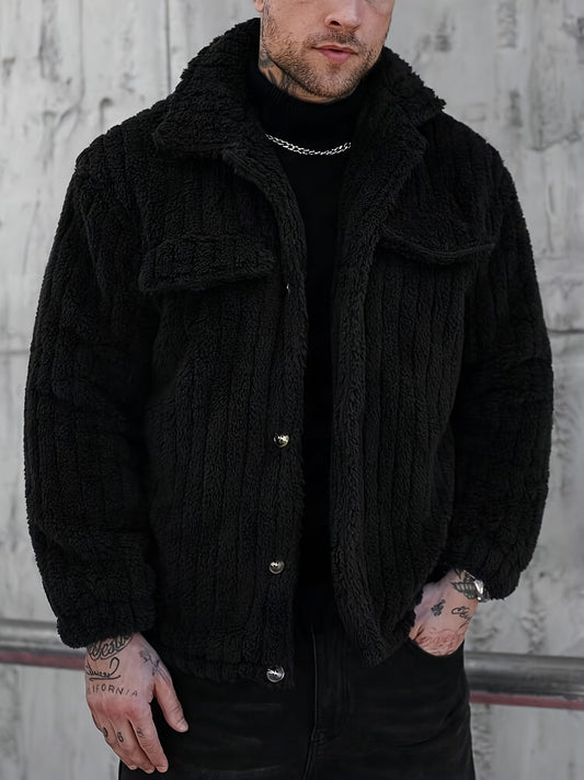 Textured Button-Up Jacket