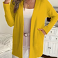 Relaxed Open-Front Cardigan