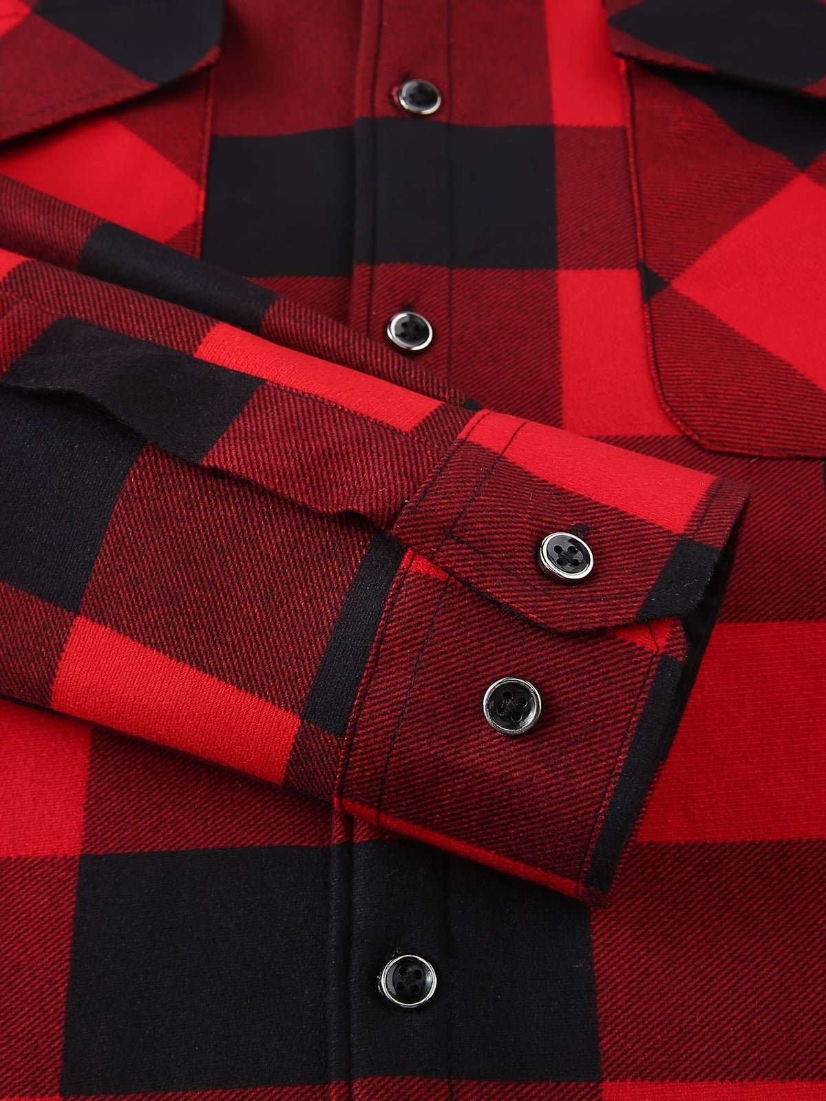 Hooded Check Shirt Jacket