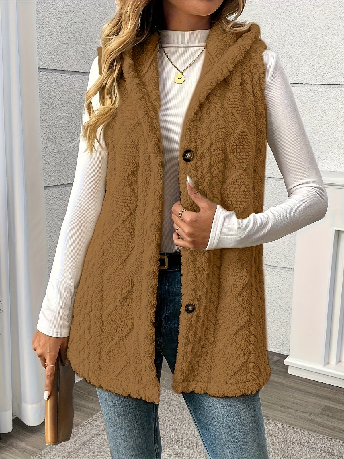 Hooded Sleeveless Vest