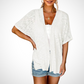Relaxed Open-Front Cardigan