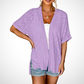 Relaxed Open-Front Cardigan