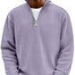Half-Zip High Neck Knit Sweater