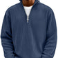 Half-Zip High Neck Knit Sweater