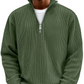 Half-Zip High Neck Knit Sweater